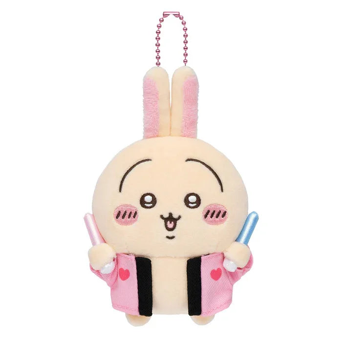 Rabbit Usagis Cheering Series Plush Doll Pendant Self-deprecating Bear Popular Cartoon Toy Keychain Bag Ornament Birthday Gift