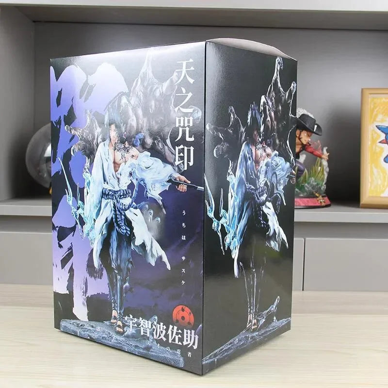 Naruto Tiemu Uchiha Sasuke Anime Figure 24cm GK Action Figurine Pvc Statue Model Doll Collectible Desk Decora Toy Christmas Gift