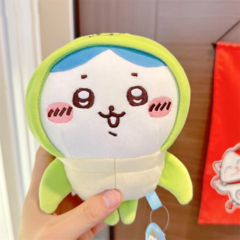 12CM Kawaii Chikawas Hachiware Usagi Marine Animal Series Plushie Doll Toy Keychain Pendant Cute Cartoon Bag Pendant Girl Gift