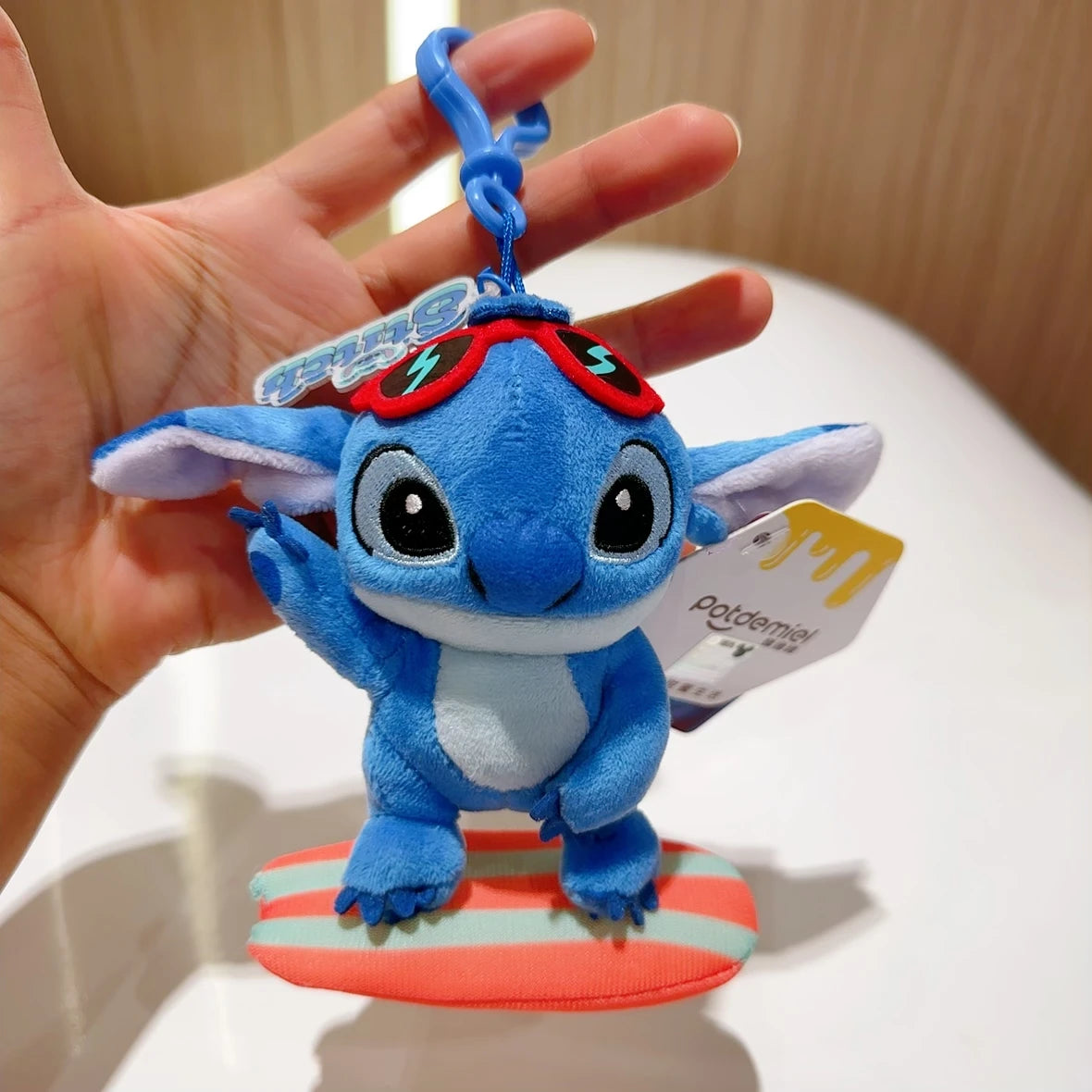 Original Disney Monsters University Plush Keychain Toy James Sullivan Mike Wazowski Soft Stuffed Doll Toy Story Alien Kids Gift
