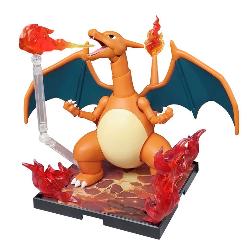 Pokémon Building Blocks Charizard Ceruledge Meowscarada Greninja Assembled Movable Model Ornament Toy Collection Gift