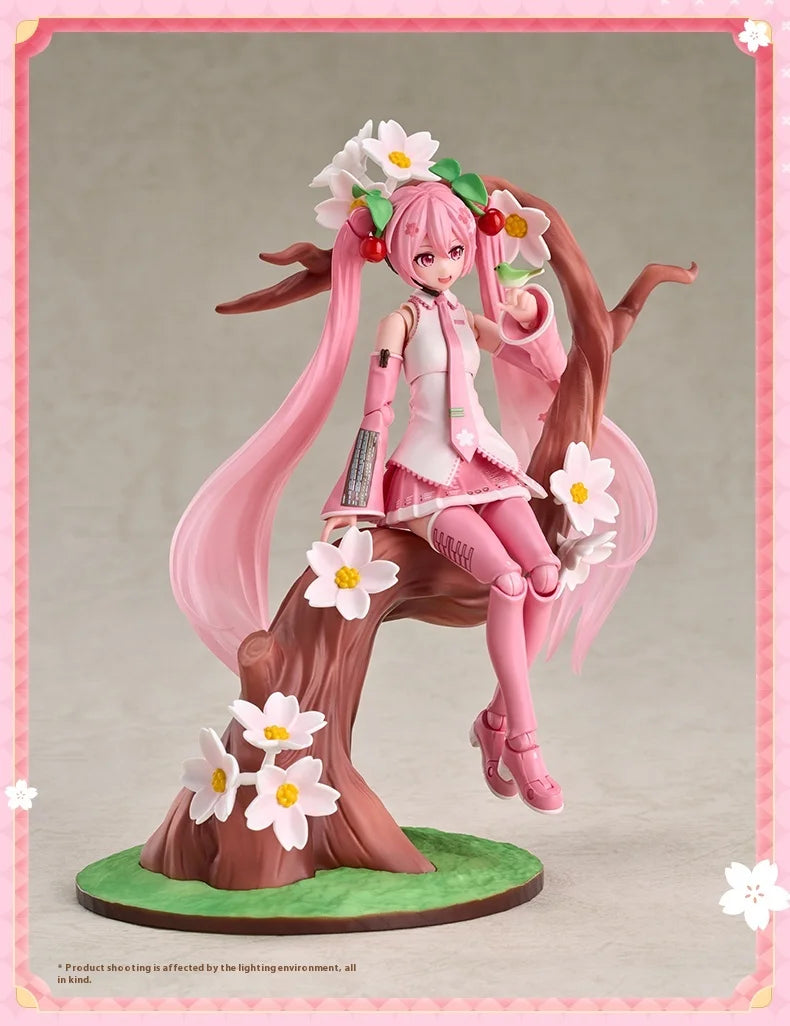 Blokees Blockman Cherry Blossom Future Hatsune Miku Miracle Version Sakura Future Doll Model Birthday Gift