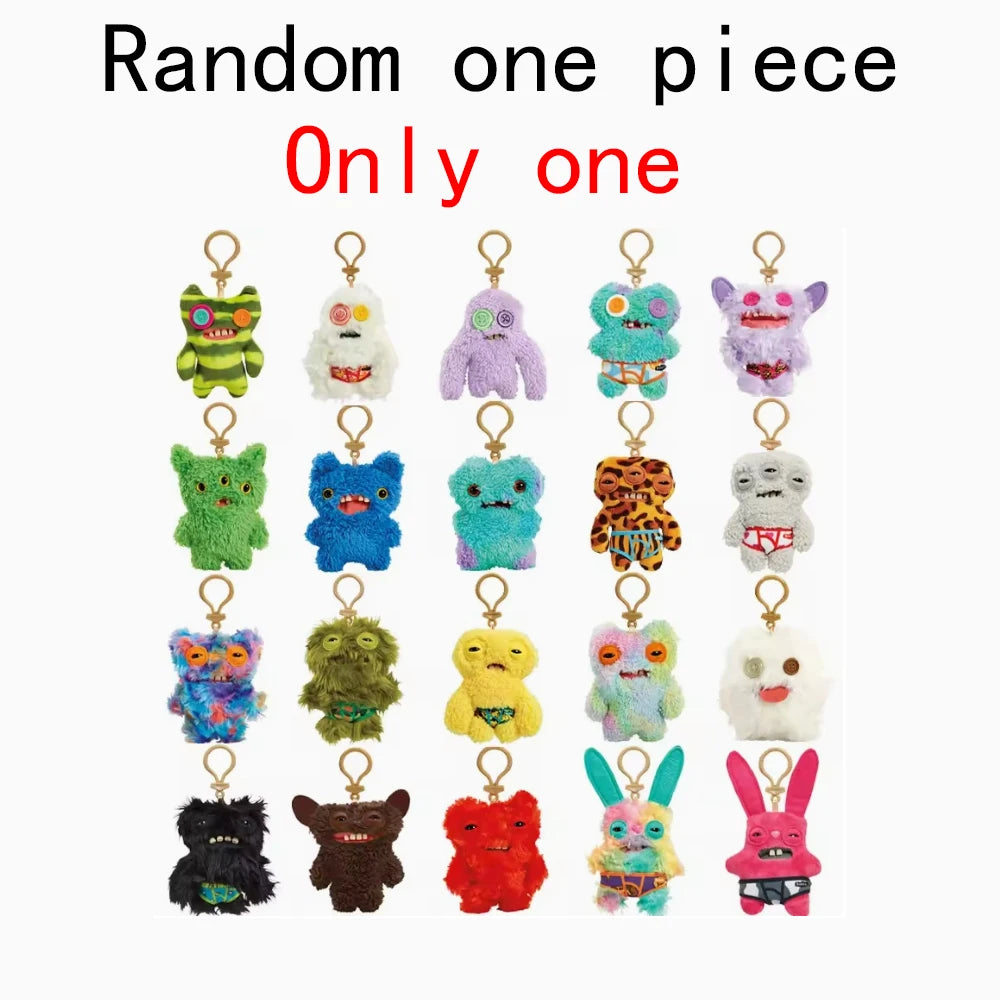 Fuggler Funny Ugly Monster Original Plush Doll Teeth Monster Pendant Keychain Stuffed Cartoon 9.5-14CM Peluche Toy Gift