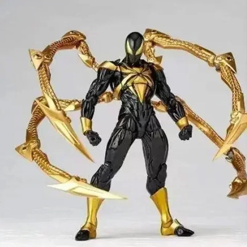 New Amazing Yamaguchi Animation Kaiyodo Iron Spiderman Ation Figure Collection Model Toy Birthday Gift