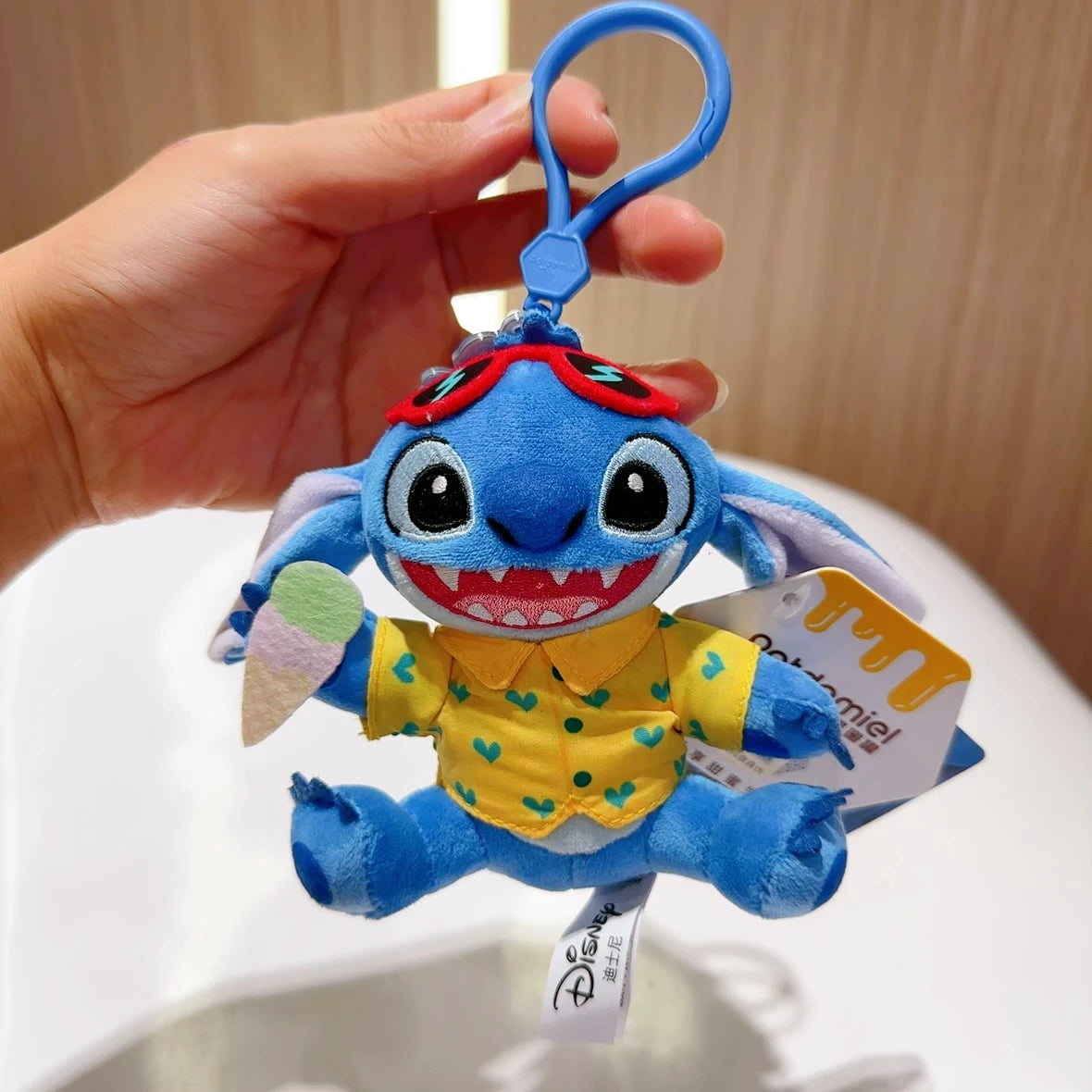 Original Disney Monsters University Plush Keychain Toy James Sullivan Mike Wazowski Soft Stuffed Doll Toy Story Alien Kids Gift