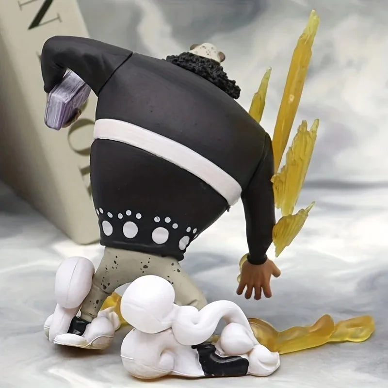 Bandai 10CM One Piece Anime Figure Luffy Tyrant Bear Anime Statue Action Figure Pvc Model Doll Collection Toy Gift Kids