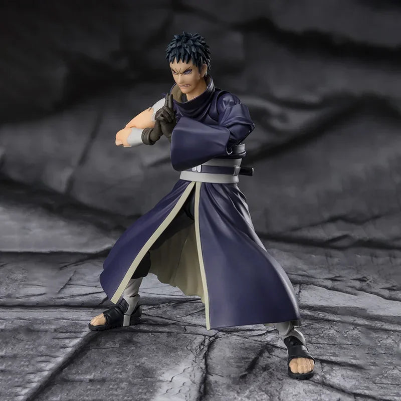 Bandai Anime Action Figure Naruto SHFiguarts SHF Uchiha Obito Hatake Kakashi Finished Model Collection Toy Gift for Kid