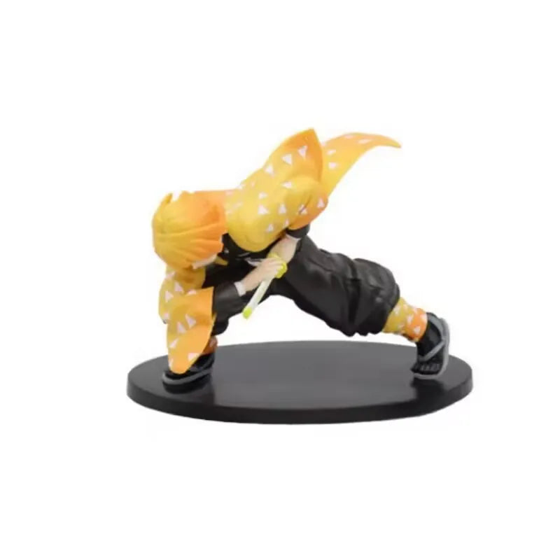 14cm Demon Slayer Figure Agatsuma Zenitsu Action Figure PVC Figurine Model Ornaments Children's Toy Doll Boys Gifts Collectibles