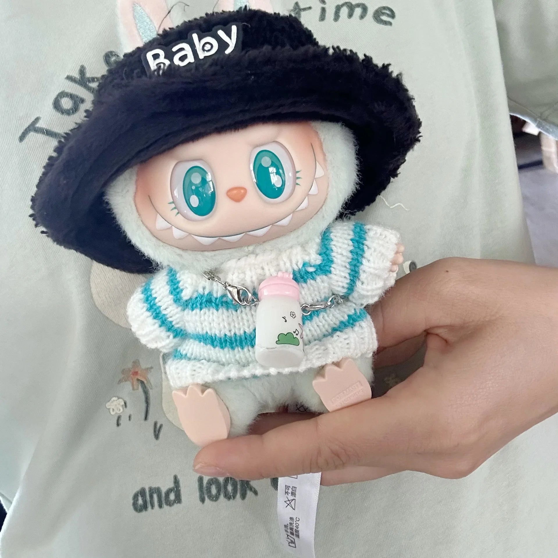 17cm Mini Plush Doll'S Clothes Outfit Accessories For Korea Kpop Exo Labubu I II Idol Dolls Sitting Party Series Clothing Gift