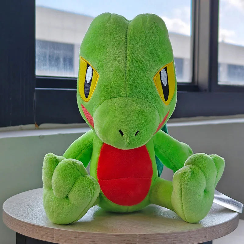 Treecko Peluche Pokemon Plush Toys Stuffed Dolls Cartoon Cute Dolls Kawaii Birthday Christmas Gift For Kids Friends Collection