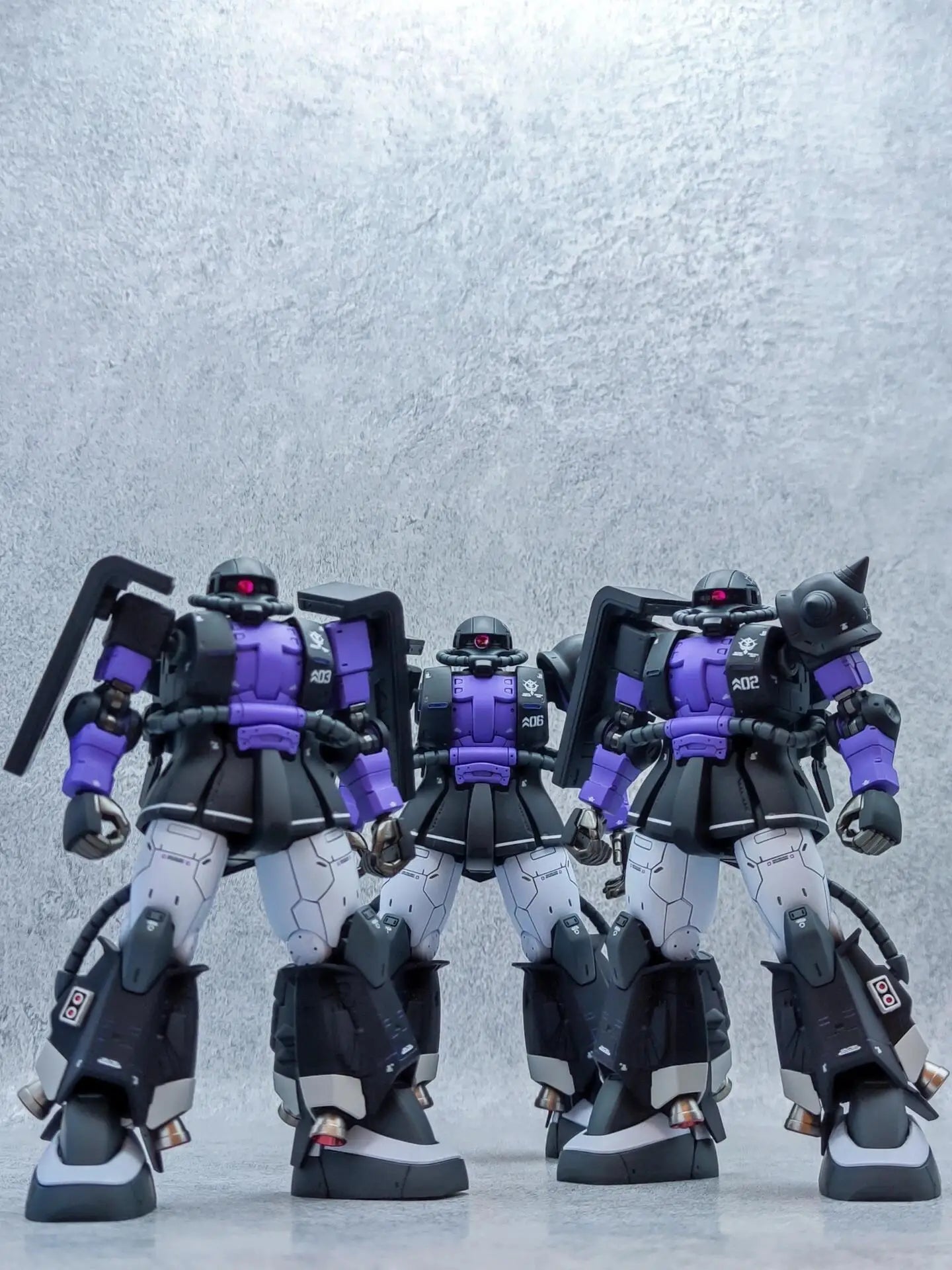 Gaogao Hg 1/144 Zaku Ms-06R-1A Assembly Model Action Model Kit 005 003 Zaku Ii High Sniper Rifle Axe Cannon Mobility Type Robot