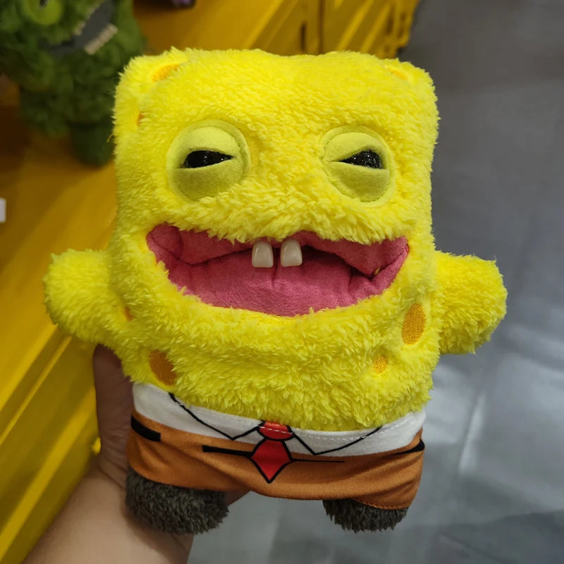 22cm Original Fuggler Plush Toys Ugly Monster Spongebob Squarepants Cute Tooth Monster Fill Plush Dolls Toys Gifts