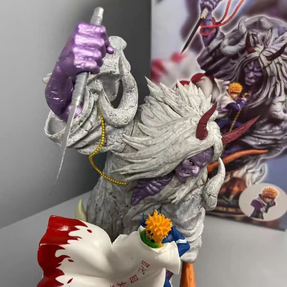 Anime Naruto Action Figure 22cm Namikaze Minato Figurine Statue Yondaime Hokage Statue Model Pvc Model Collection Doll Toys Gift