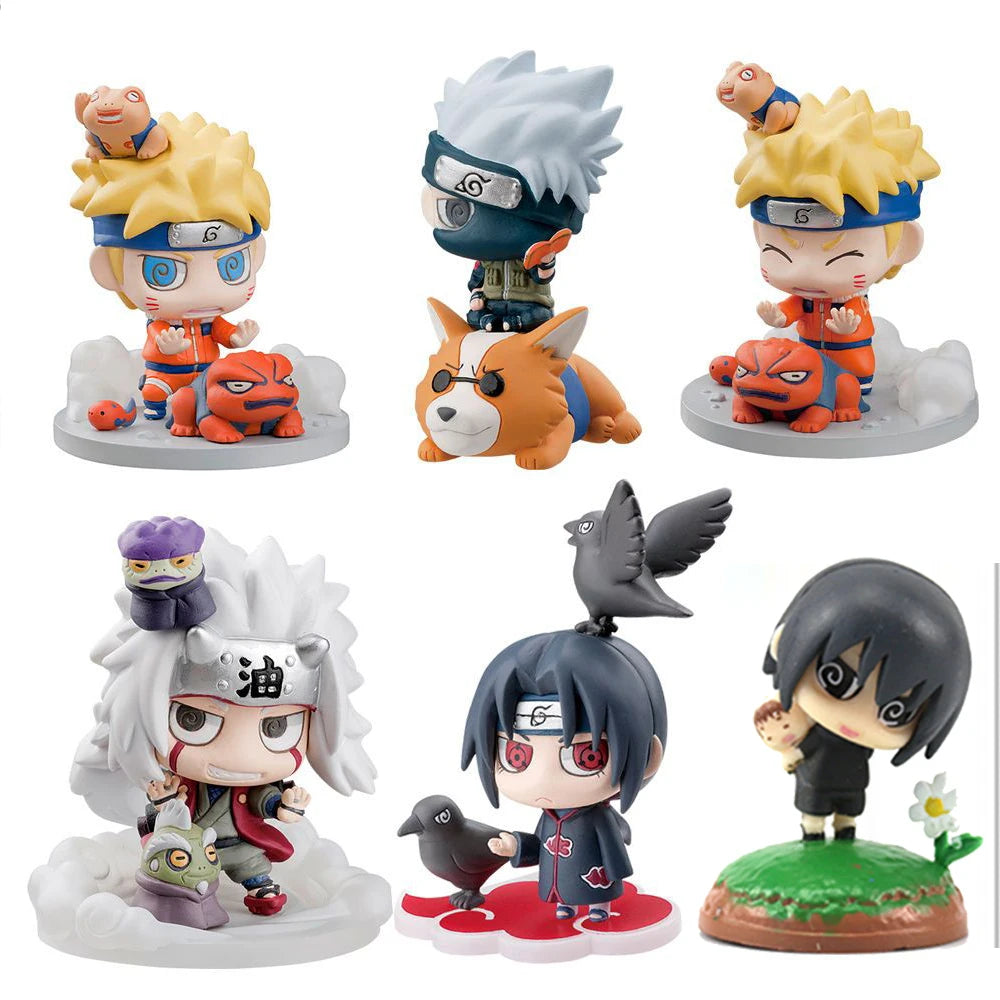 Naruto Shippuden Anime figure Model Sasuke kakashi Gaara Action Figurine PVC Statue Collectible Toy Doll children gifts