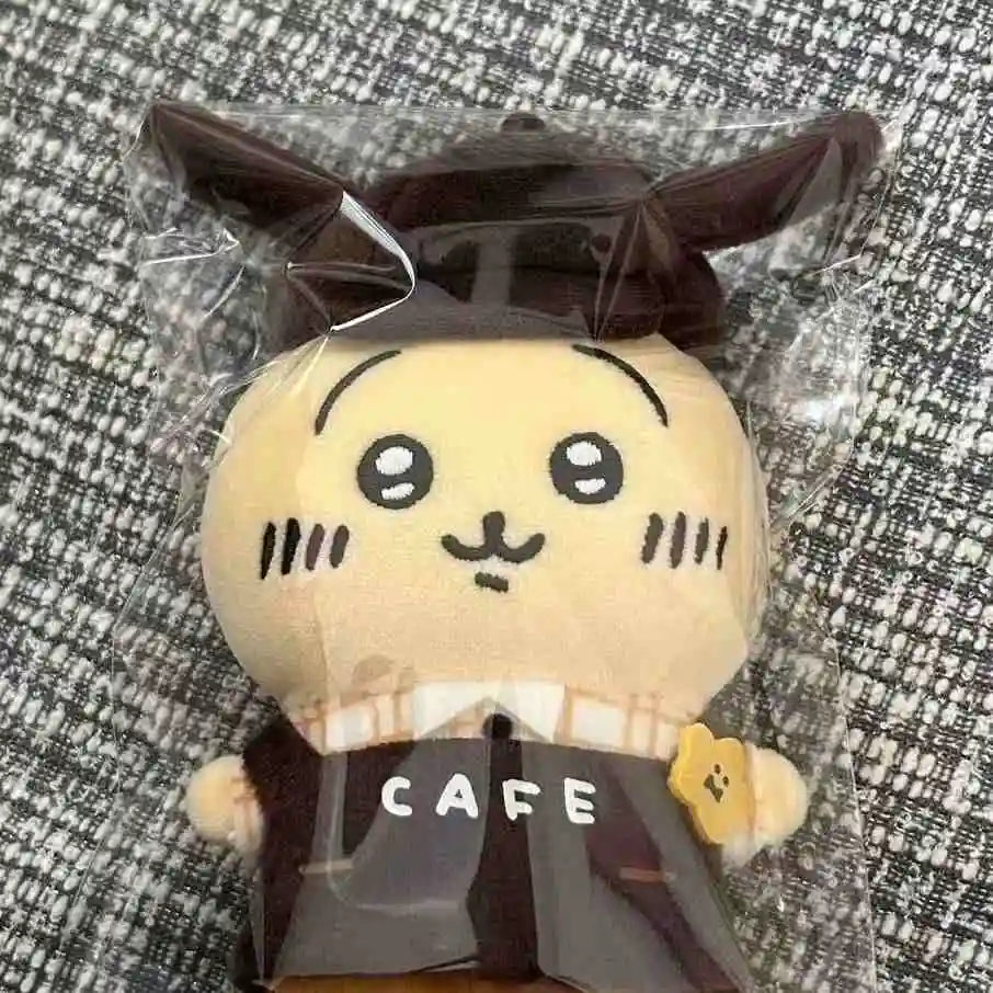 Hot Chiikawa Character Peripherals Coffee Series Plush Pendant Hachiware Usagi Kawaii Keychain Bag Decoration Cute Gifts