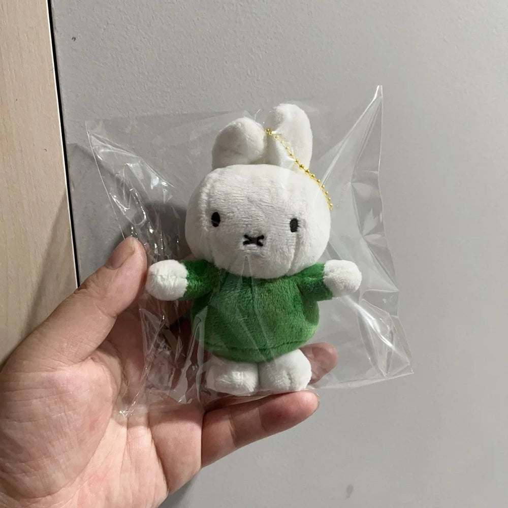 Kawaii Miffy Cute Pendant Cartoon Rabbit Can Stand Up Plush Fashion Versatile Backpack Decoration Key Chain Girl Gift