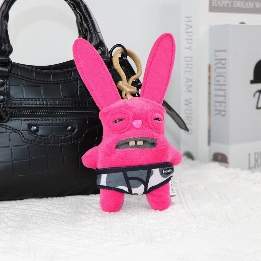 Fuggler Ugly Teeth Monsters Original Plush Toys Screamer Giggle Gaping Pranker Monster Keychain Punk Niche Fluffy Pendant Gift