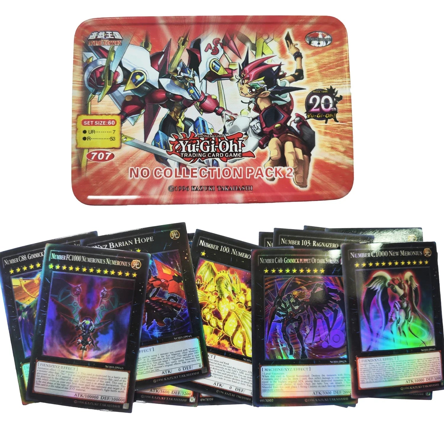 Yu Gi Oh Cards PHARAOH PACK Card English Holographic Golden White Dragon Duel Game Collection Card with Tin Box
