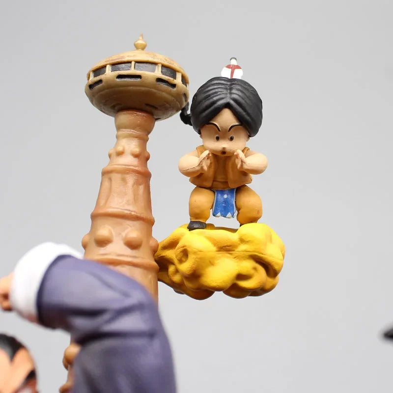 27.5cm Dragon Ball Upa Action Figure Childhood Goku Figure VS Tao Pai Pai Figurine DBZ Anime PVC Collection Toy for Kids Gift