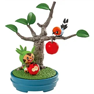 Original Re-ment Pokemon Potted Plant Figure Froslass Chespin Pikachu Squirtle Growlithe Lugia Model Action Figurine Xmas Gift