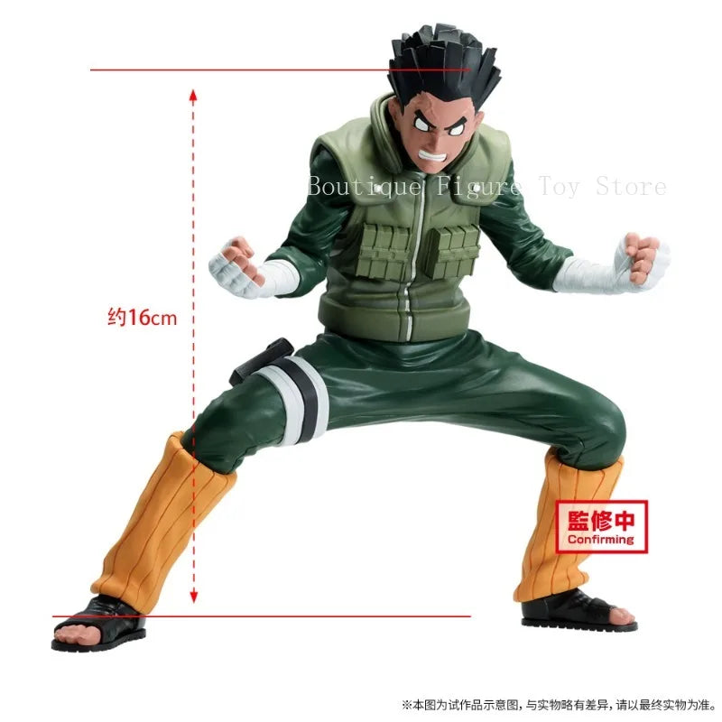 Bandai BANPRESTO Vibration Stars VS NARUTO Rock Lee Ornaments Animation Action Figure Toy Gift Model Collecting Hobby