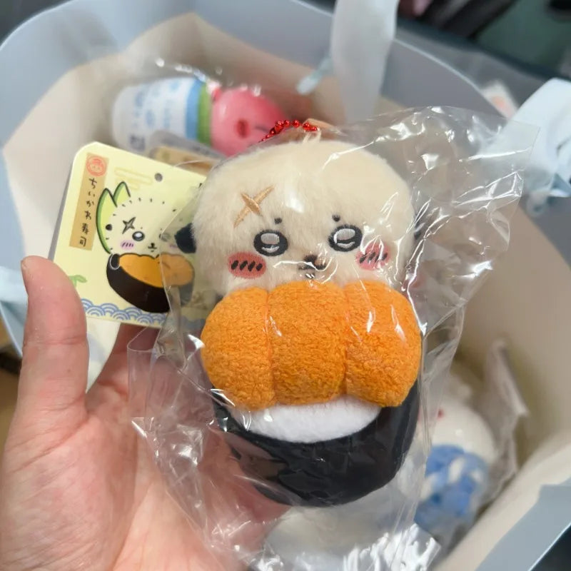 New Chiikawa Limited Sushi Series Kawaii Cute Usagi Plush Doll Pendant Anime Kawaii Hachiware Keychain Girl Bag Decoration Gift