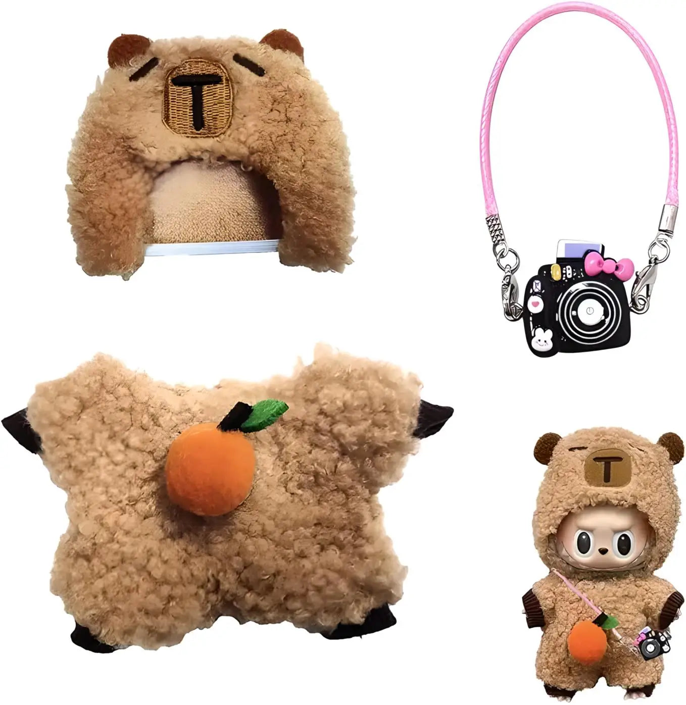 Gxlaihly 17cm Doll Clothes, Labubu Doll Clothes, Costumes for Labubu Dolls, Labubu Outfit, Suitable for 17cm Labubu Dolls (B15 (