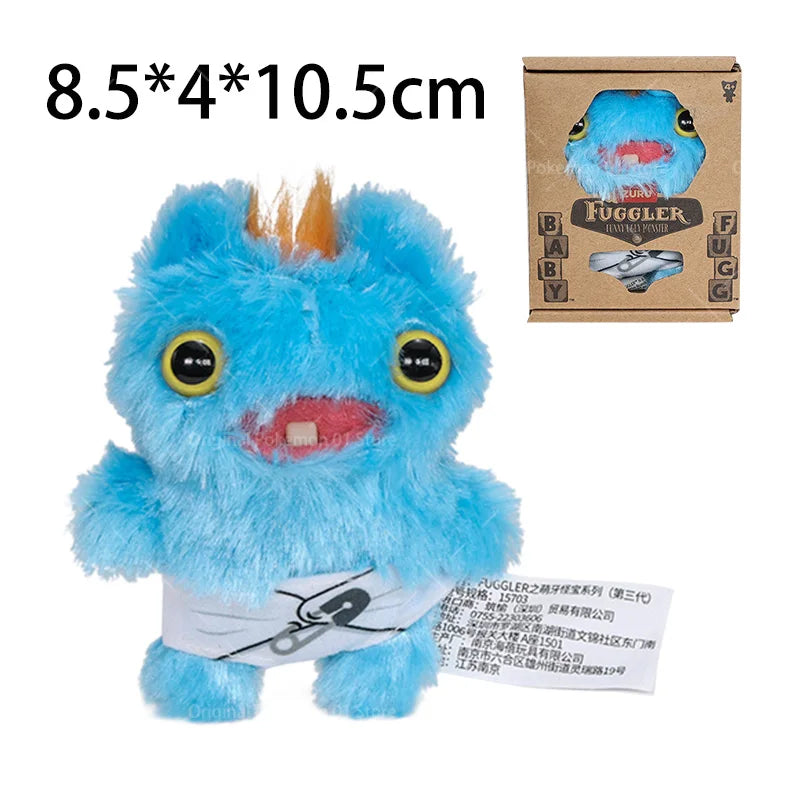 Fuggler Teeth Monster Plush Doll Little Monsters Baby Series Funk Teeth Treasure Ugly Monster Collectible Toys Holiday Gifts
