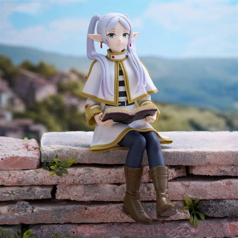 14cm Frieren: Beyond Journey's End Anime Figure Sitting Fern Action Figures Frieren Noodle Stopper PVC Model Statue Collection