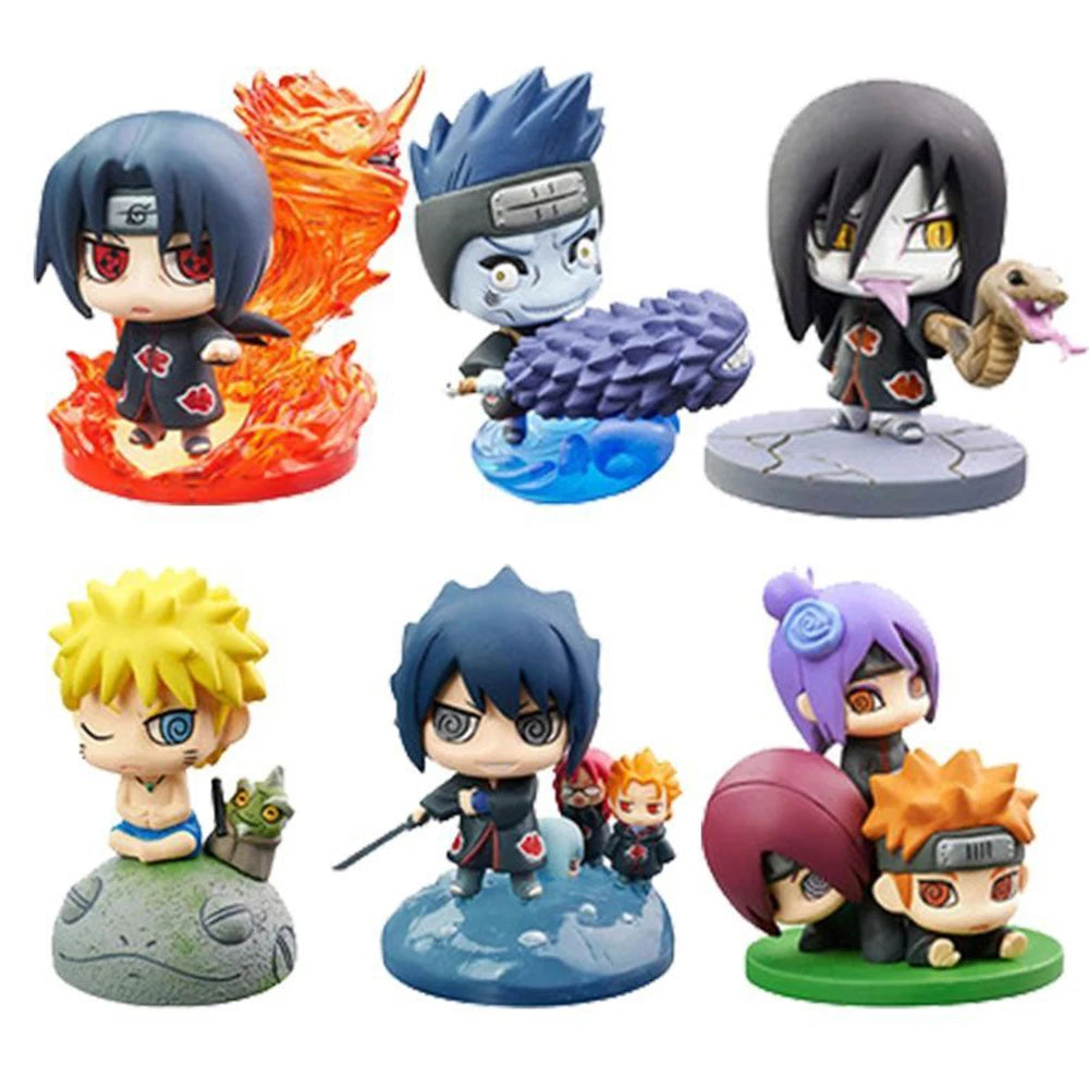 Naruto Shippuden Anime figure Model Sasuke kakashi Gaara Action Figurine PVC Statue Collectible Toy Doll children gifts