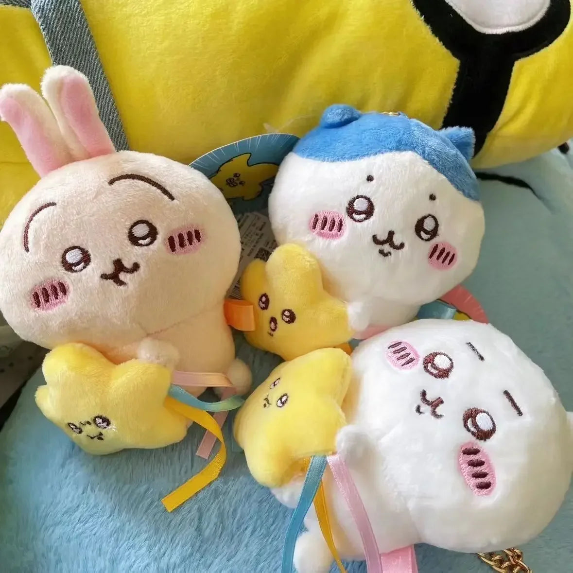 Chiikawa 10Cm Doll Kawaii Anime Cute Usagi Cartoon Bag Mobile Plush Doll Schoolbag Pendent Toys Girls Christmas Present
