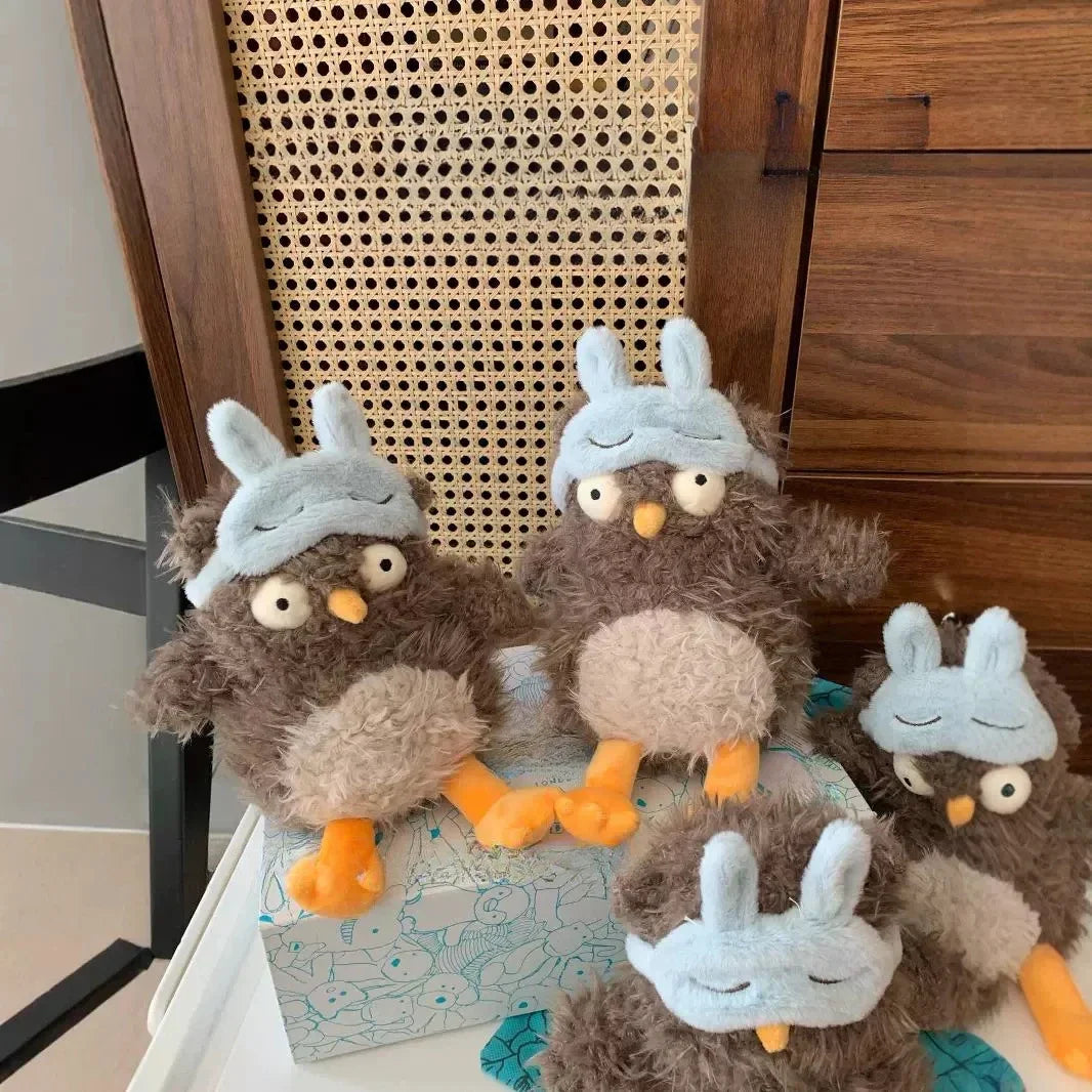 Jellycat With Tags Blindfolded Owl Sleeping Companion Soothing Cute Doll Plush Toy Holiday Gift Stuffed Cute Room Decoration