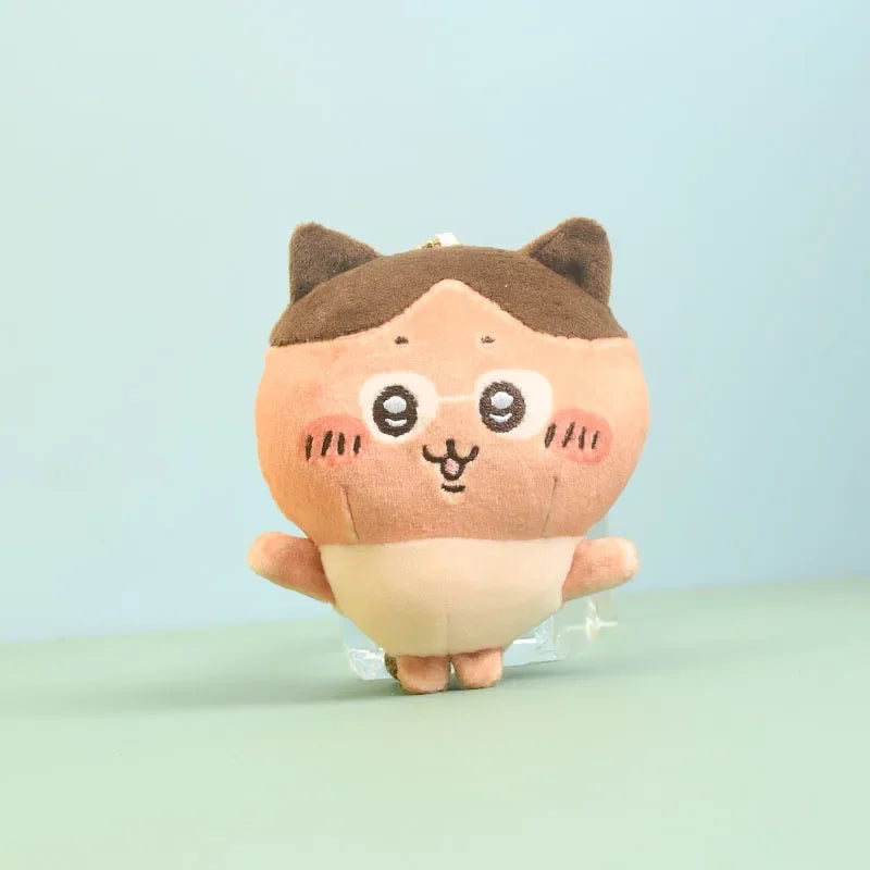 13cm Japanese Cartoon Beach Chiikawa Animated Plush Doll Usagi Keychain Pendant Hachiware Swimsuit Cute Plush Toy Girl Gift