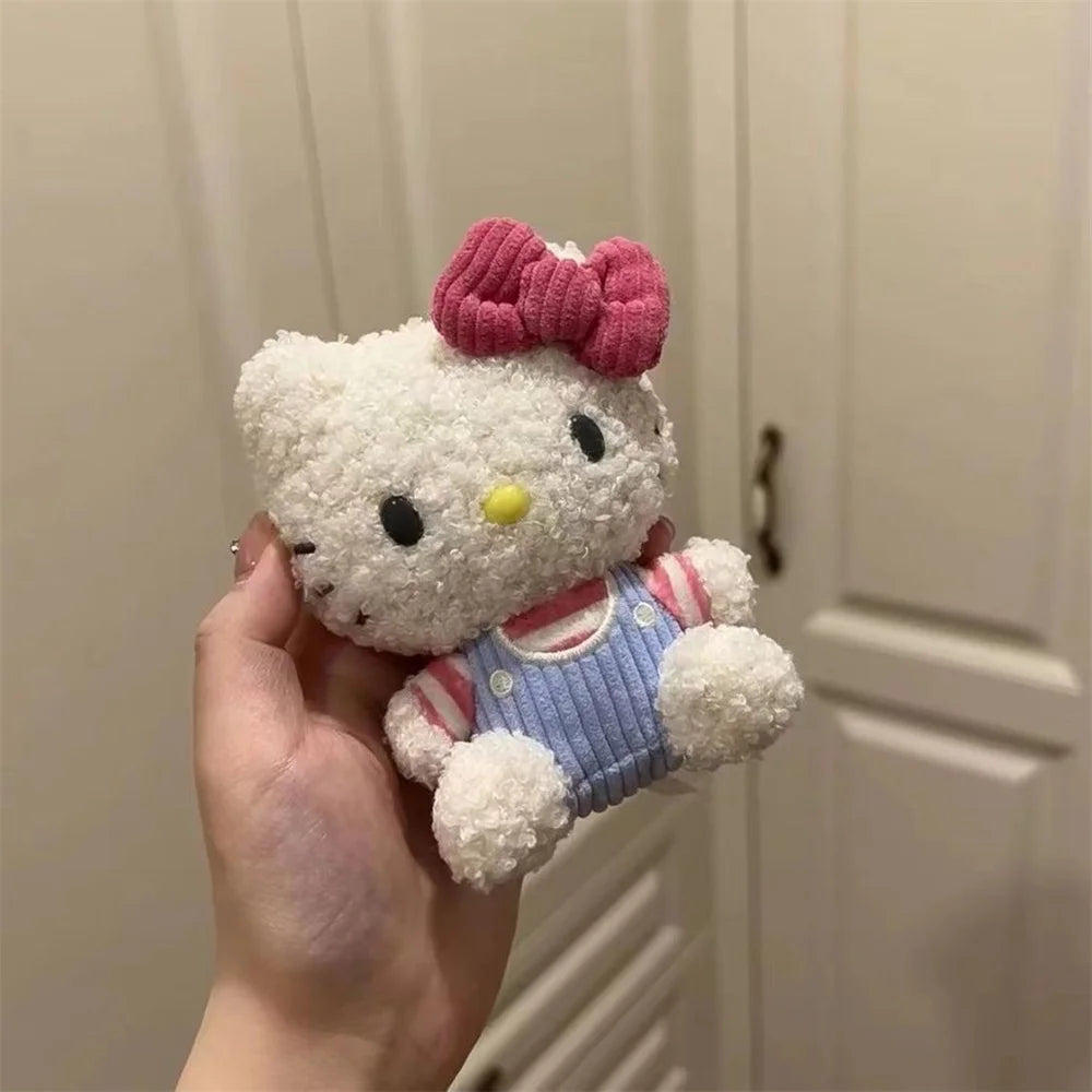 Sanrio Hello Kitty Plush Doll Backpack Pendant Cartoon Kitty Cat Pendants Plushie Keychains Accessories Girls Gifts Kids Toys