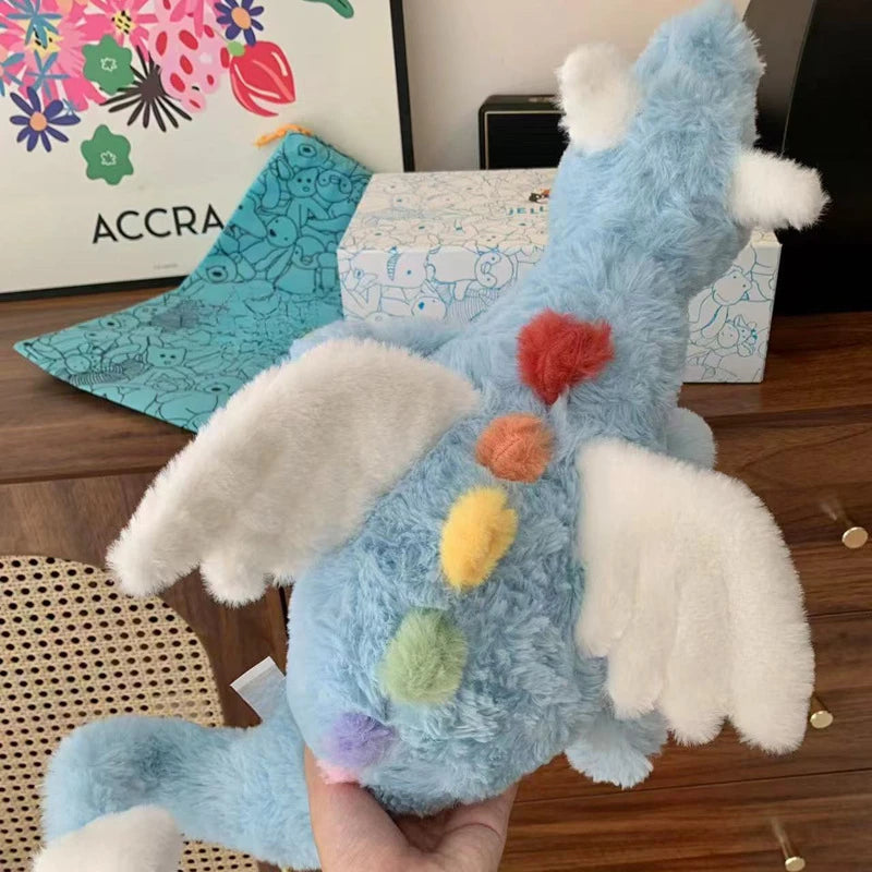 Jellycat With Tags Jellycat Feilong Series Plush Toy Sky Blue Snow Dragon Throw Pillow Doll Stuffed Holiday Birthday Gift To