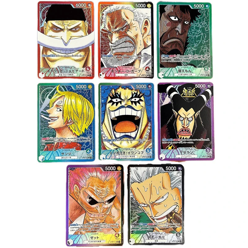 One Piece Anime Card Japanese Version Leader OPCG Replica Boa Hancock Luffy Law Zoro Moria Katakuri Game Anime Collection Cards