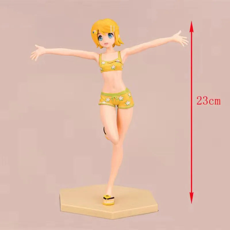 Anime Miku Pink Sakura Hatsune Miku Doll Toy PVC Action Figure Model Cosplay Props Girl Collection Figurine Gifts