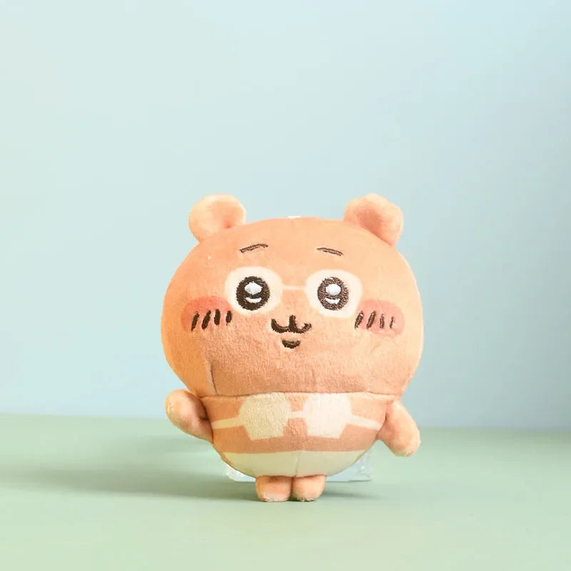 13cm Japanese Cartoon Beach Chiikawa Animated Plush Doll Usagi Keychain Pendant Hachiware Swimsuit Cute Plush Toy Girl Gift