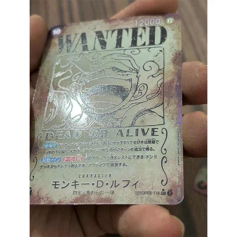 ONE PIECE Monkey D. Luffy Portgas D Ace Gol D Roger DiIY Homemade Xtreme Wanted Collection Card Toys Christmas Birthday Gift