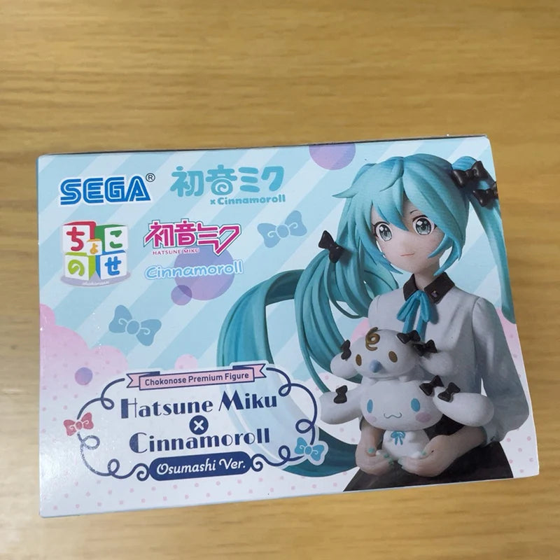 Hatsune Miku×Cinnamoroll Sanrio And Milk PVC 14CM Anime Action Figures Model Collection Toy