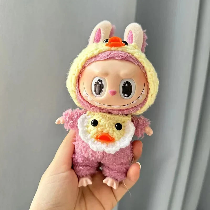 Mini Plush Doll'S Clothes Outfit Accessories For Korea Kpop Exo Labubu V1 V2 Idol Dolls Pit strip climbing suit Clothing Gift