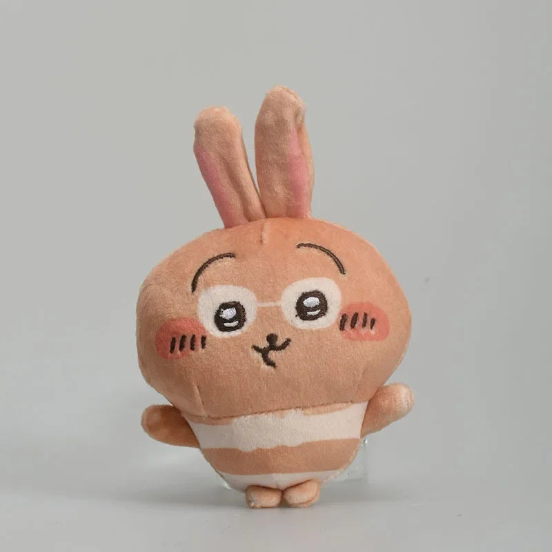 13cm Japanese Cartoon Beach Chiikawa Animated Plush Doll Usagi Keychain Pendant Hachiware Swimsuit Cute Plush Toy Girl Gift