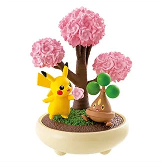 Original Re-ment Pokemon Potted Plant Figure Froslass Chespin Pikachu Squirtle Growlithe Lugia Model Action Figurine Xmas Gift
