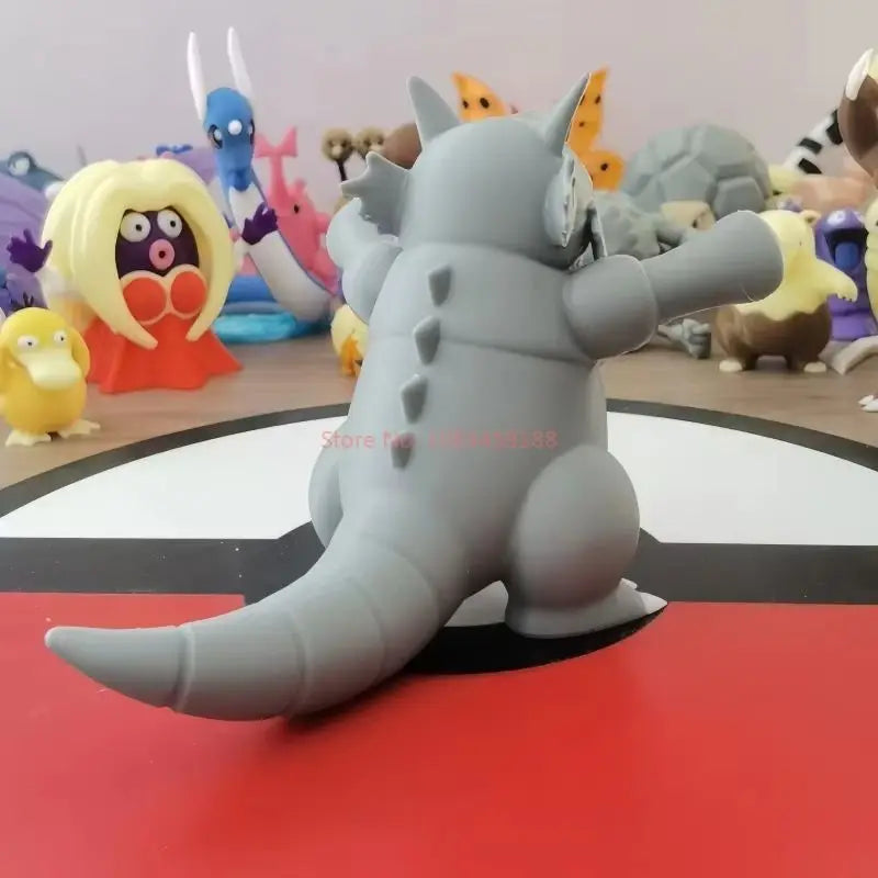 Pokemon Rhyhorn Rhydon Anime World 1:20 Action Figure Cute Doll 3d Print Model Desktop Collection Kids Toys Birthday Gifts