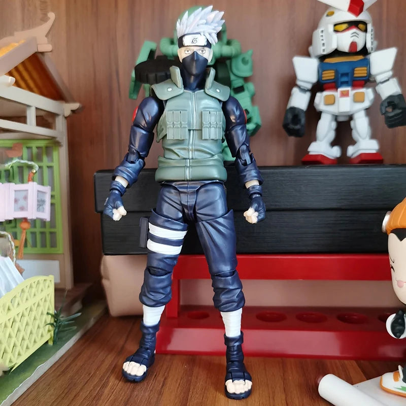 Shf Naruto Hatake Kakashi Action Figure PVC Collection Anime Naruto Shippuden Namikaze Minato Figurine Movable Model Toys Gifts