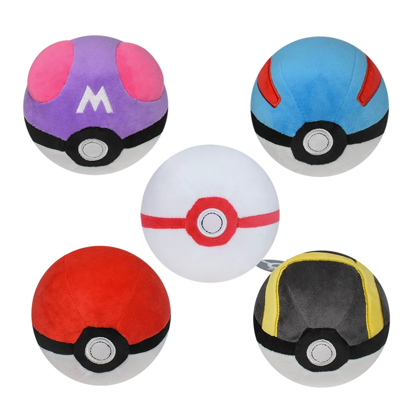 Pokemon Plush Toy Anime Garchomp Exeggutor Zapdos Cubone Ninetales Lucario Butterfree Mimikyu Poke Ball Stuffed Peluche Boy Gift