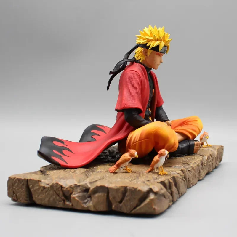 Naruto Shippuden Figure Anime Immortal Mode Uzumaki Naruto Figure Meditate Gk Statue Collection Figurines Model Kids Gifts Toys