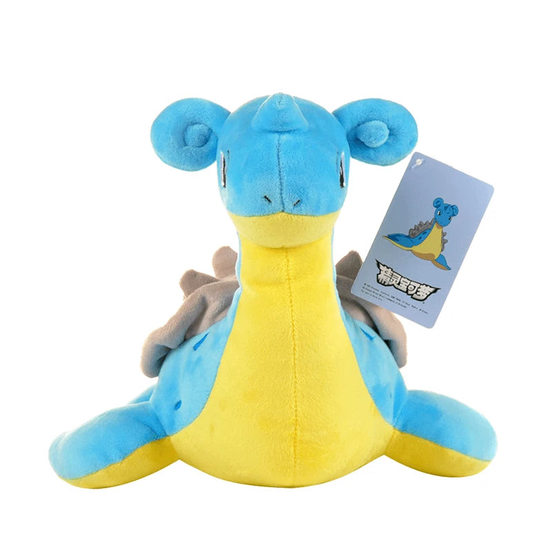 Kawaii Pokemon Lapras Stuffed Toys Cartoon Cute Water Sprit Plush Dolls Throw Pillow Birthday Gift For Kids Friends Boys