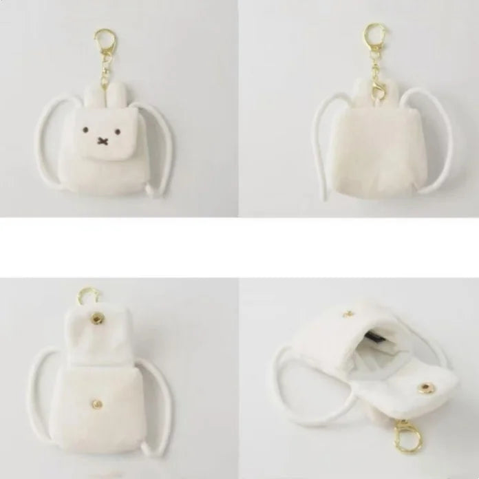kawaii Miffy Boris Embroidered Headphone Bag Storage Bag Coin Purse Schoolbag Pendant Miffy Mini Styling Bag