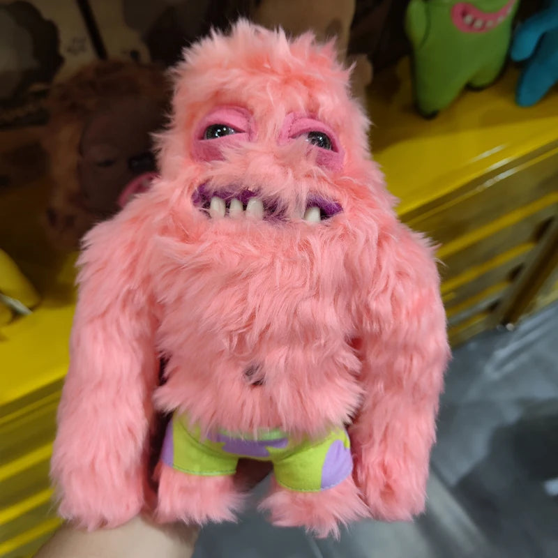 22cm Original Fuggler Plush Toys Ugly Monster Spongebob Squarepants Cute Tooth Monster Fill Plush Dolls Toys Gifts
